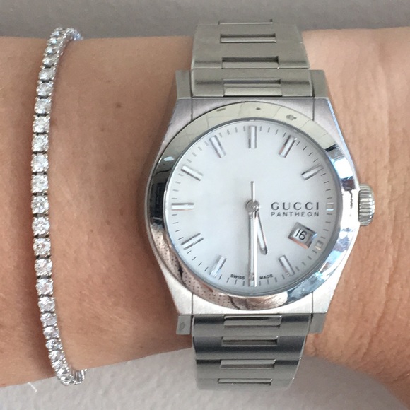 Gucci Accessories - GUCCI ladies mid size Pantheon stainless steel